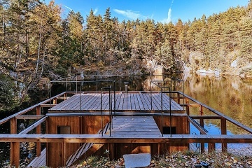 Wellness chata a sauna na vod� - Kamenn� trouba