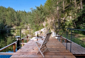 Wellness chata a sauna na vod� - Kamenn� trouba