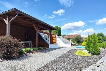 Chalupa s bazénem - Nalžovské Hory - Šumava