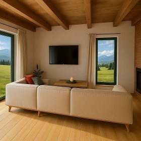 Chalupa Novohradsk hory - Mlnsk Vrch - Dobr Voda