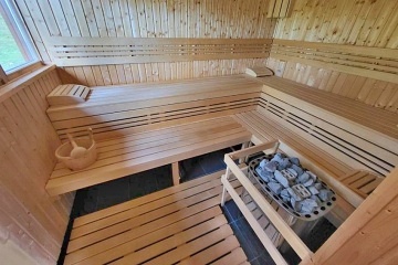Chata se saunou - řeka Lužnice - Týn nad Vltavou