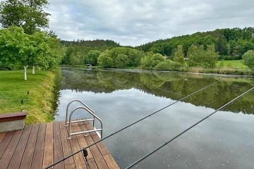 Chata se saunou - řeka Lužnice - Týn nad Vltavou