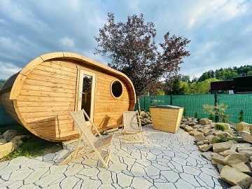 Wellness chata Beskydy - sauna, vivka - Pustevny