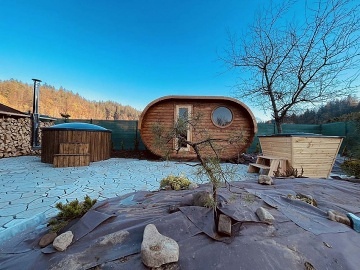 Wellness chata Beskydy - sauna, vivka - Pustevny