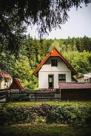Chata s baz�nem - Ro�mberk - p�ehrada Lipno