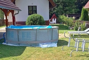 Chata s baz�nem - Ro�mberk - p�ehrada Lipno