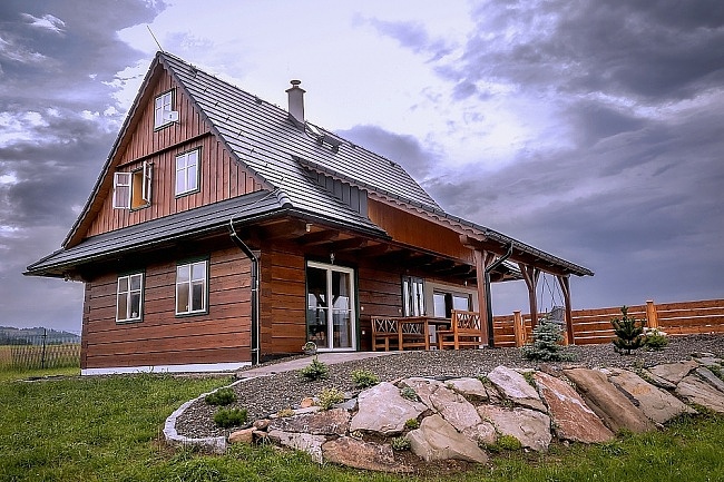 Chalupa wellness a kachlov� kamna - Beskydy