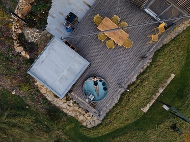 Wellness chata - Glamping s v�hledem - hrad Lipnice