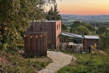 Wellness chata - Glamping s v�hledem - hrad Lipnice