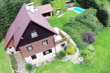 Chalupa s baznem - Krlick Snnk - Jesenky