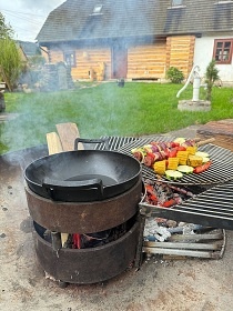 Rouben� chalupa s wellness - p�ehrada V�r