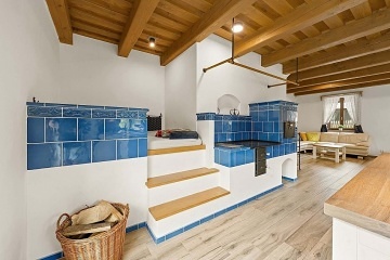 Wellness chalupa s baz�nem a kachlov�mi kamny