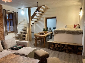 Wellness chalupa s v��ivkou a vyh��van�m sudem