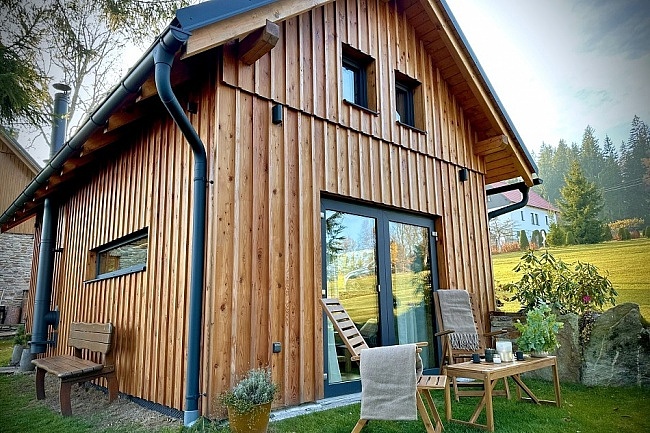 Chata s vířivkou - rozhledna Žalý - Krkonoše