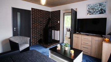 Chata se saunou u lesa - Hracholusk� p�ehrada