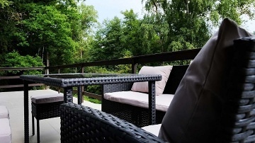 Chata se saunou u lesa - Hracholusk� p�ehrada