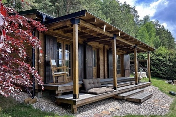 Sruby lesn� stezka - koupac� jez�rko - �esk� Kanada