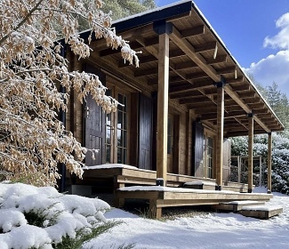 Sruby lesn� stezka - koupac� jez�rko - �esk� Kanada