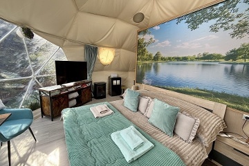Glamping s koupac�m sudem - Ple�ivec - Kru�n� hory