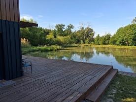 Glamping chata - samota a rybolov - Z�mek Lou�e�