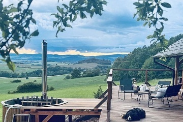 Wellness srub samota u lesa - Glamping Klatovsko