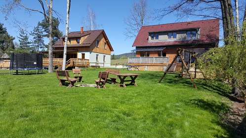 Chata s wellness - Skorsk rybnk - esk Krumlov