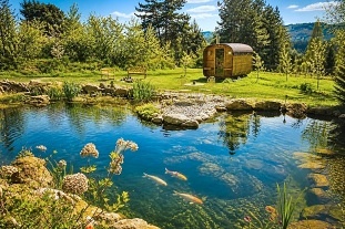 Glamping sauna a koupací jezírko - Zvičina - Pecka