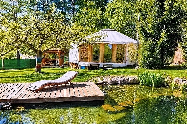 Glamping sauna a koupac� jez�rko - Zvi�ina - Pecka