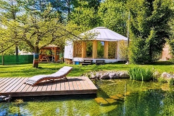 Glamping sauna a koupac� jez�rko - Zvi�ina - Pecka