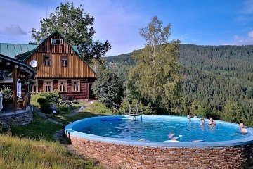 Roubenka wellness a baz�n - Herl�kovice - Krkono�e