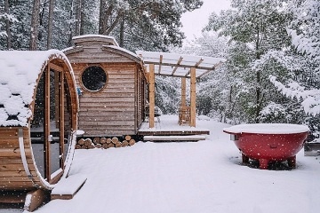 Wellness glamping u lesa - S�zava - St�edn� �echy