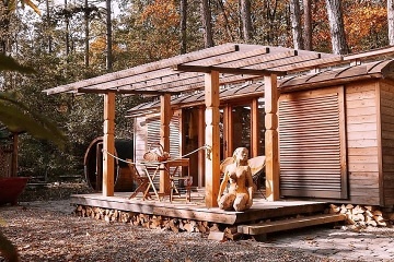 Wellness glamping u lesa - S�zava - St�edn� �echy