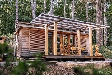 Wellness glamping u lesa - S�zava - St�edn� �echy