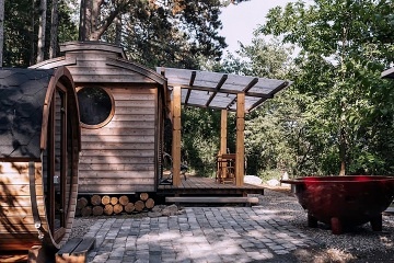 Wellness glamping u lesa - S�zava - St�edn� �echy