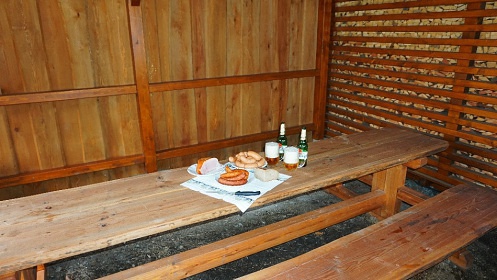 Chalupa a kachlov kamna s pec - Orlick hory