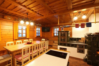 Chalupa a kachlov kamna s pec - Orlick hory