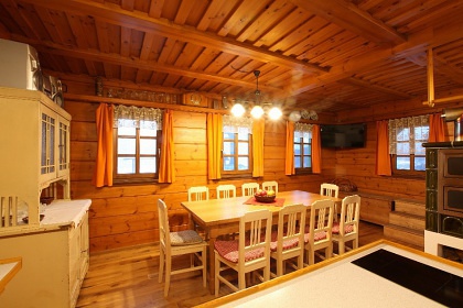 Chalupa a kachlov kamna s pec - Orlick hory