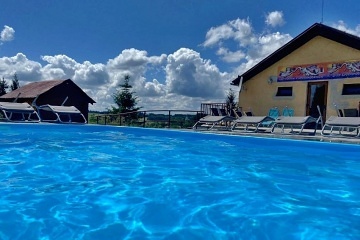 Penzion s venkovnm baznem - Krun hory