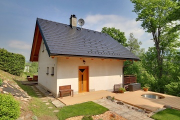 Chata Batňovice - koupací sud - Broumovsko