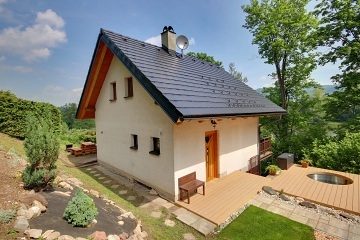 Chata Batňovice - koupací sud - Broumovsko