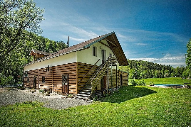 Chalupa bazn a sauna - ky v Orlickch horch