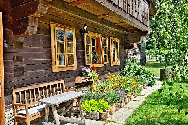 Roubenka s kachlov�mi kamny - �umava - Blanice