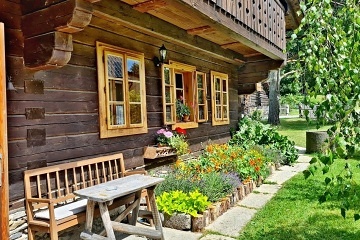 Roubenka s kachlov�mi kamny - �umava - Blanice