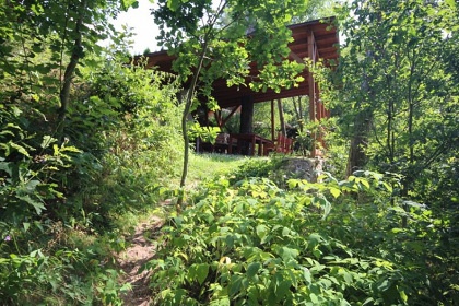 Chata s baz�nem - p�ehrada Orl�k - Bechyn�