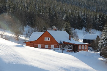 Roubenka Krkono�e - se saunou - �ern� Voda