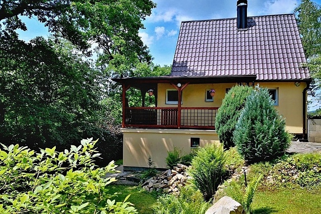 Chata Blansk� les - hrad D�v�� k�men - Kle�