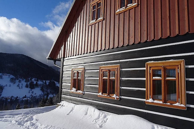 Chalupa Prostřední Výsluní - Růžová hora - Velká Úpa