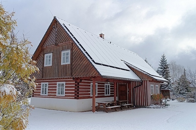 Roubenka se saunou a baznem - Orlick hory