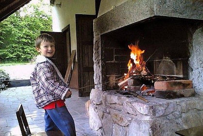 Chalupa s baznem jin echy - Orlk - Psek